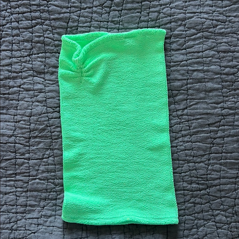 Hunza G Neon Green skirt NWOT